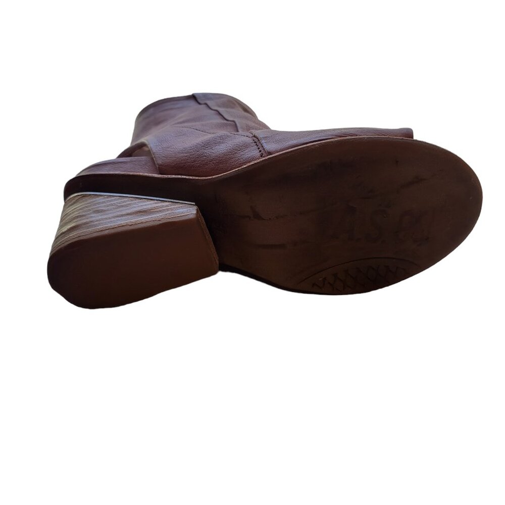 A.S.98 Mauve Open Toe Booties Size 37 - image 8